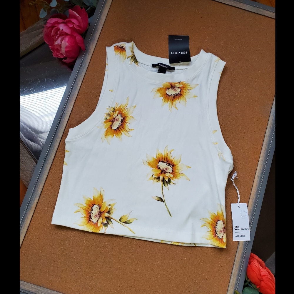 Forever 21 Sunflower Tank